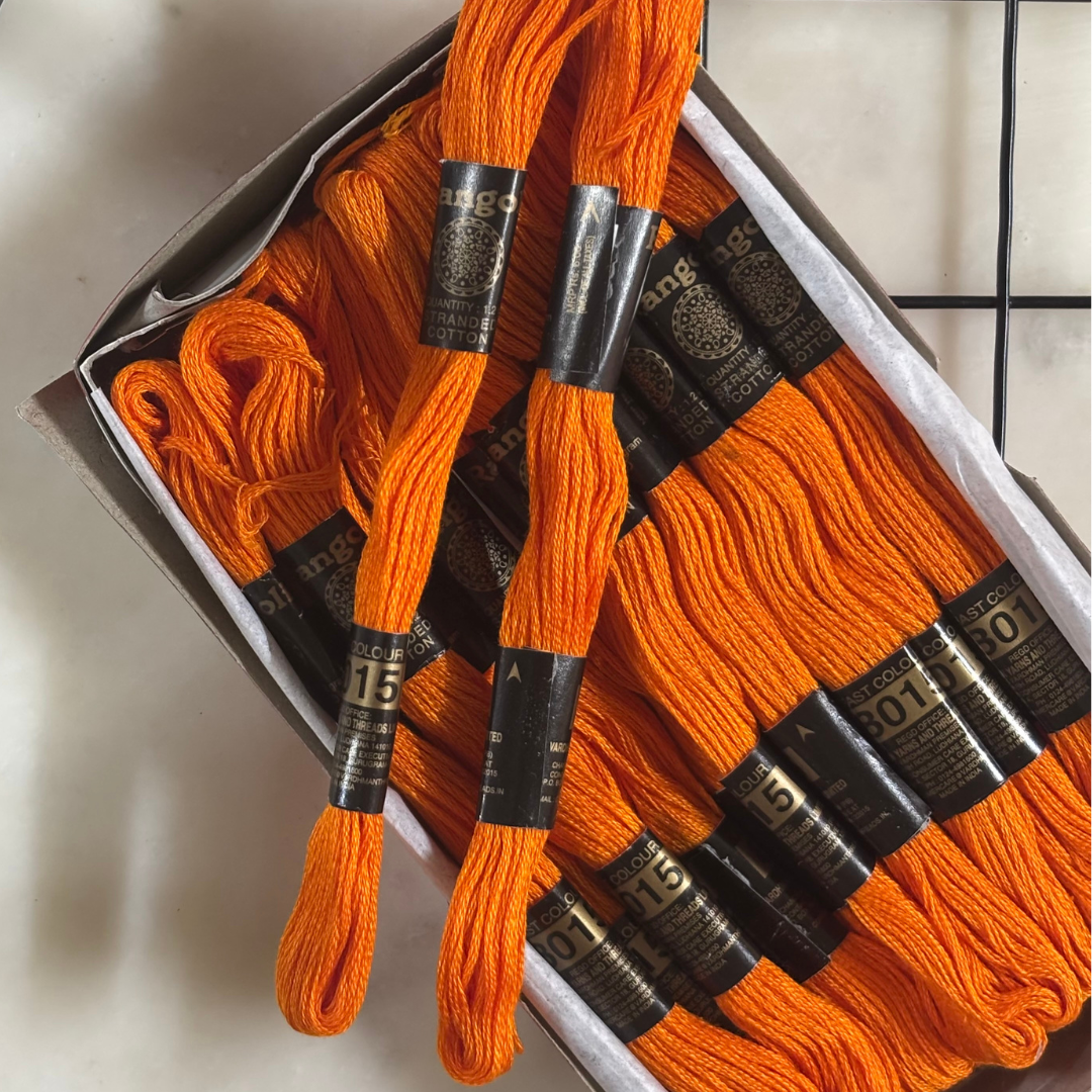 Rangoli Threads - Orange Hues