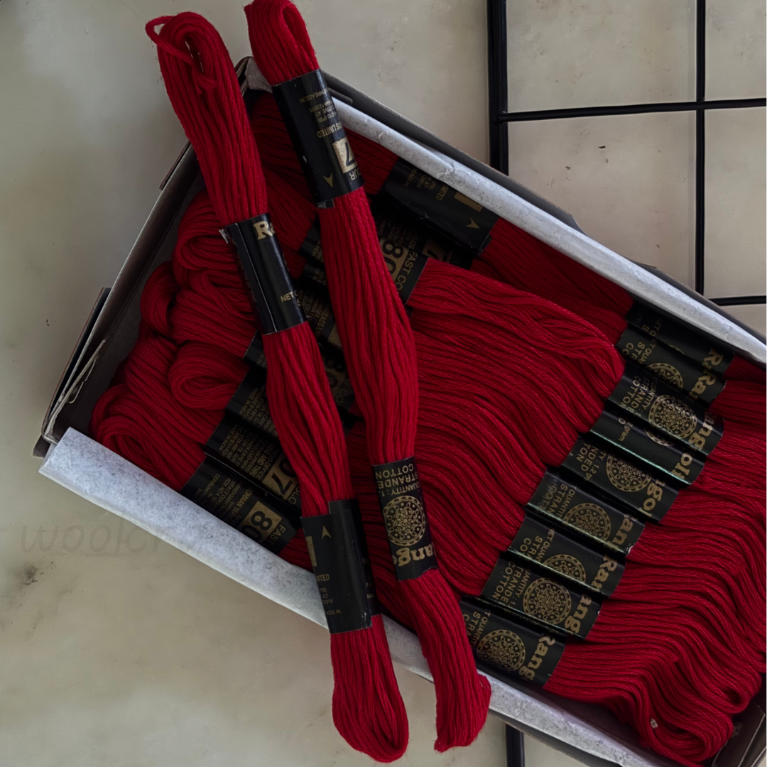 Rangoli Threads -Red Hues