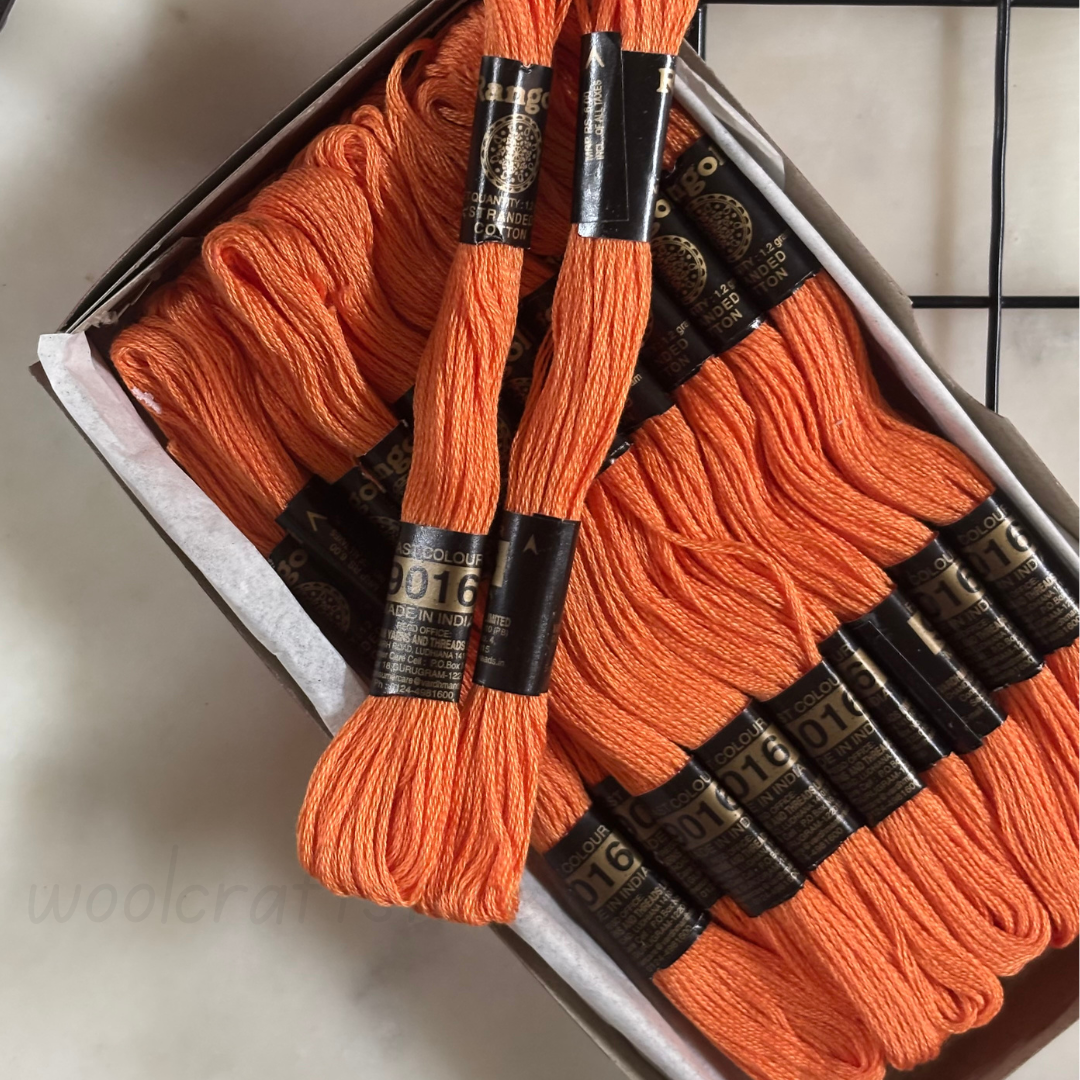 Rangoli Threads - Orange Hues