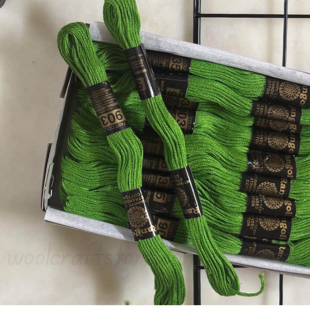 Rangoli Threads - Green Hues I