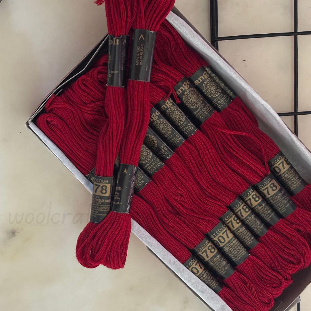 Rangoli Threads -Red Hues