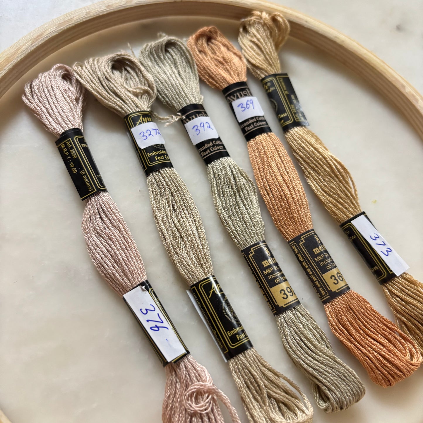 Embroidery Threads - Neautral Hues II