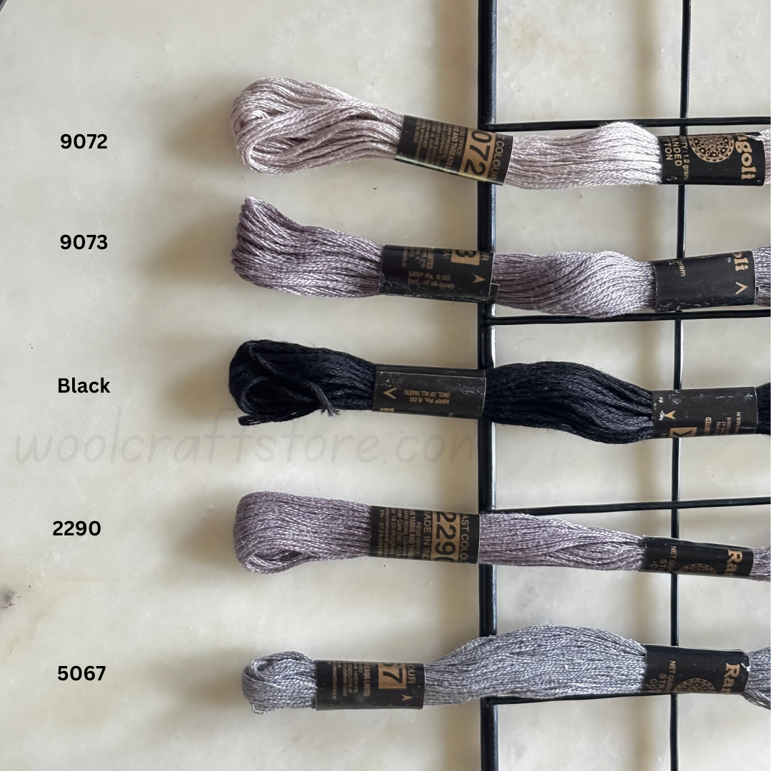 Rangoli Threads - Black Hues