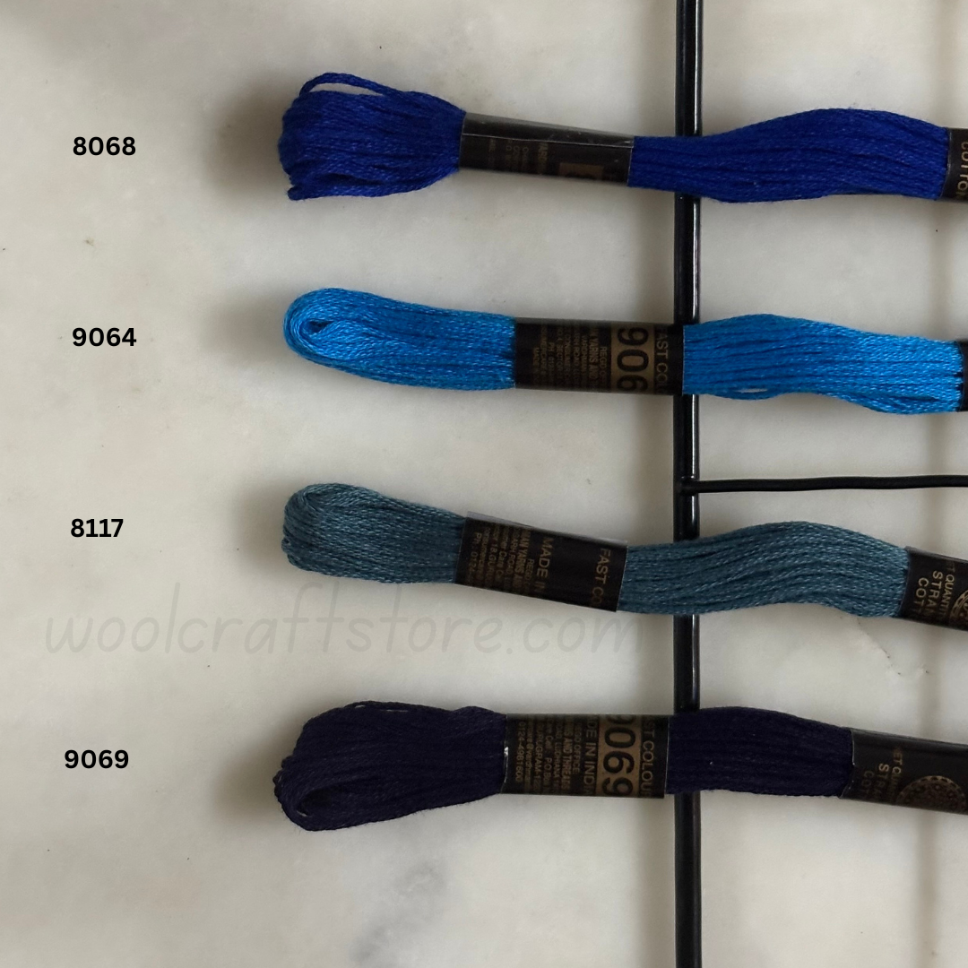 Rangoli Threads - Blue Hues I