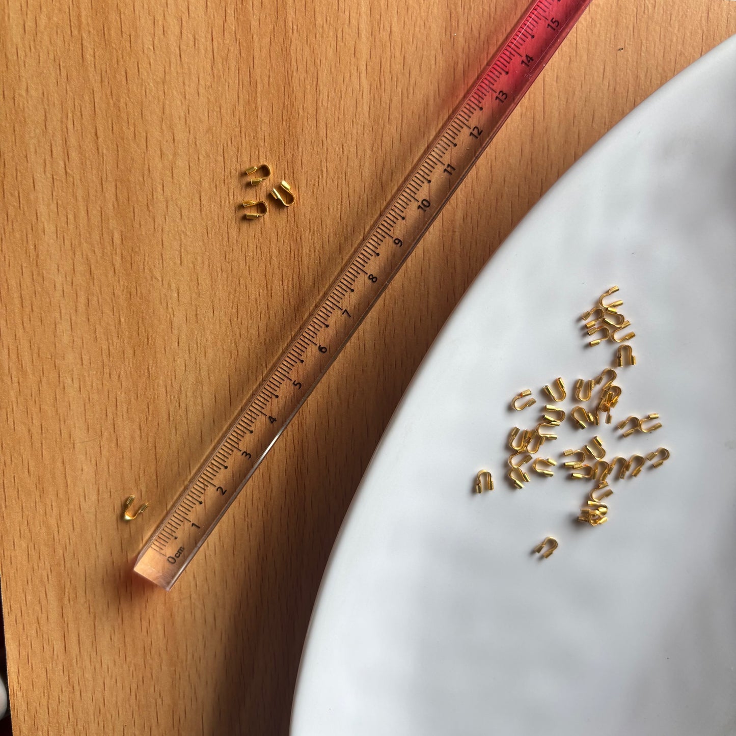 Brass with 18k Gold Plated - Wire Gaurds - Anti Tarnish