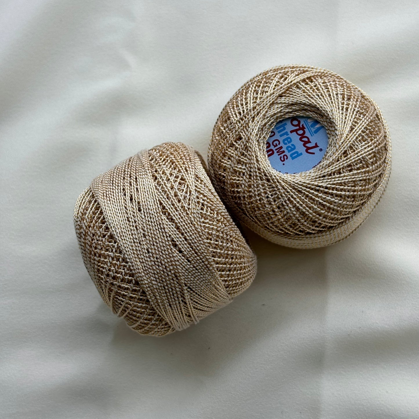 Metallic Cotton Thread Tkt 20 - Champagne