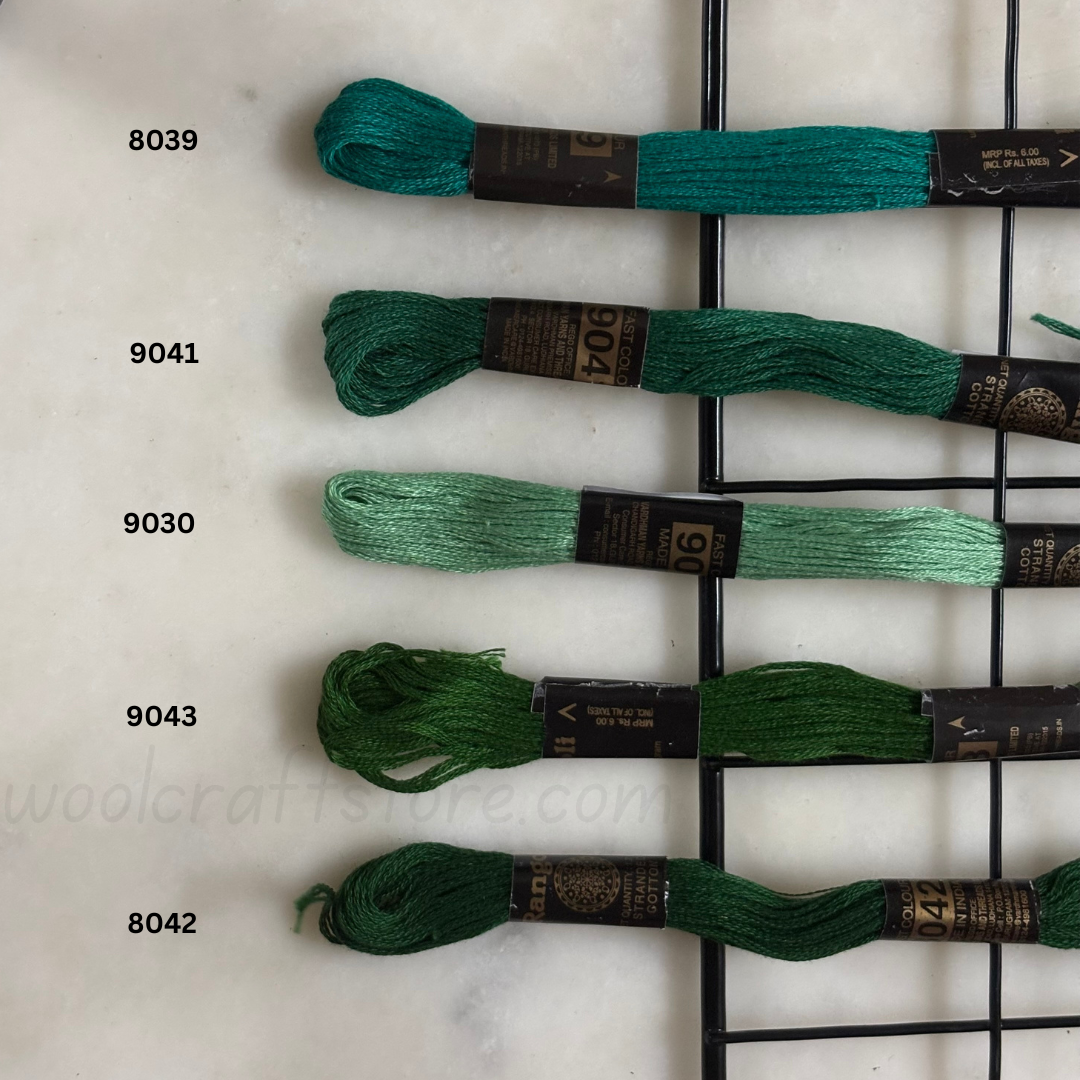 Rangoli Threads - Green Hues II