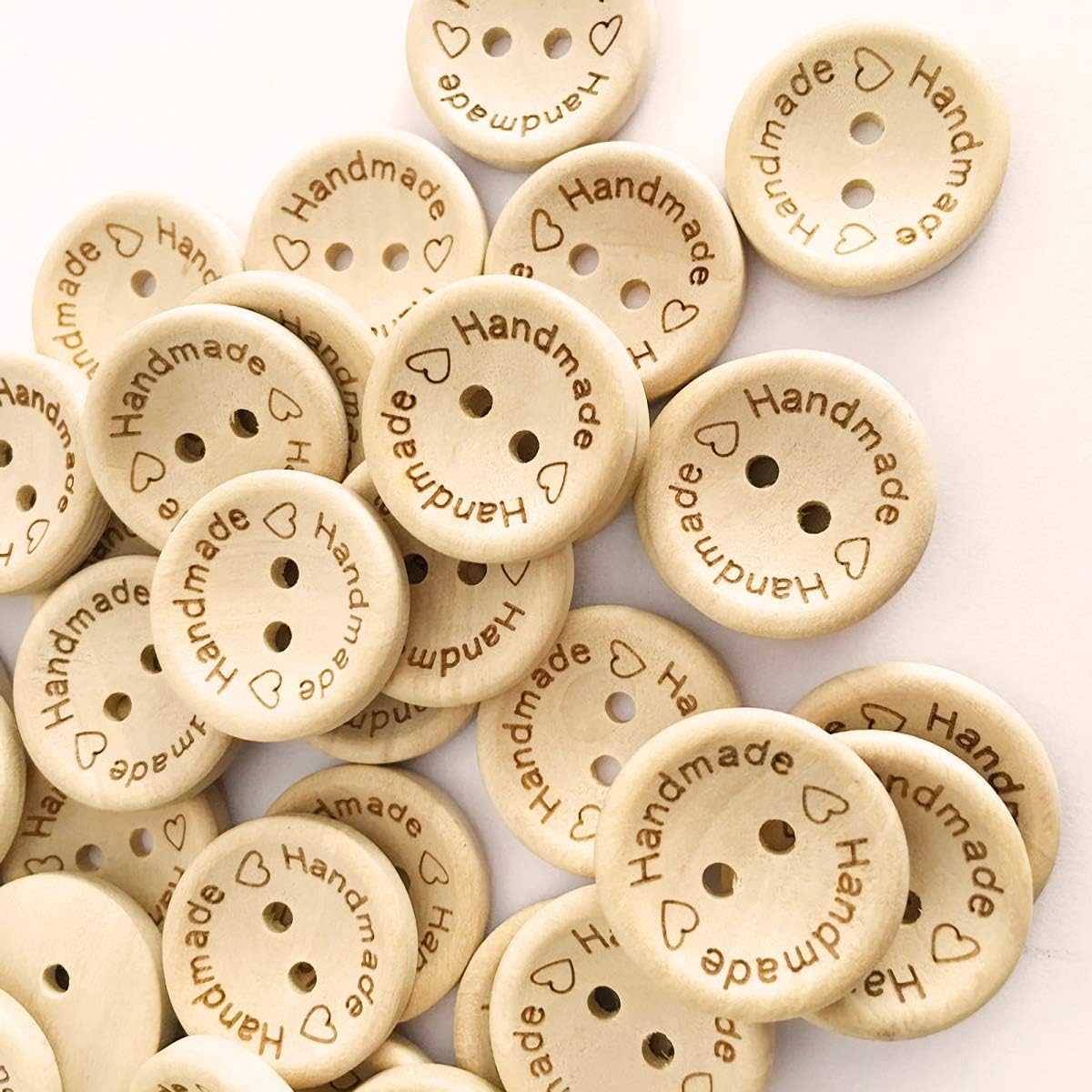 Handmade Tag Wooden Buttons