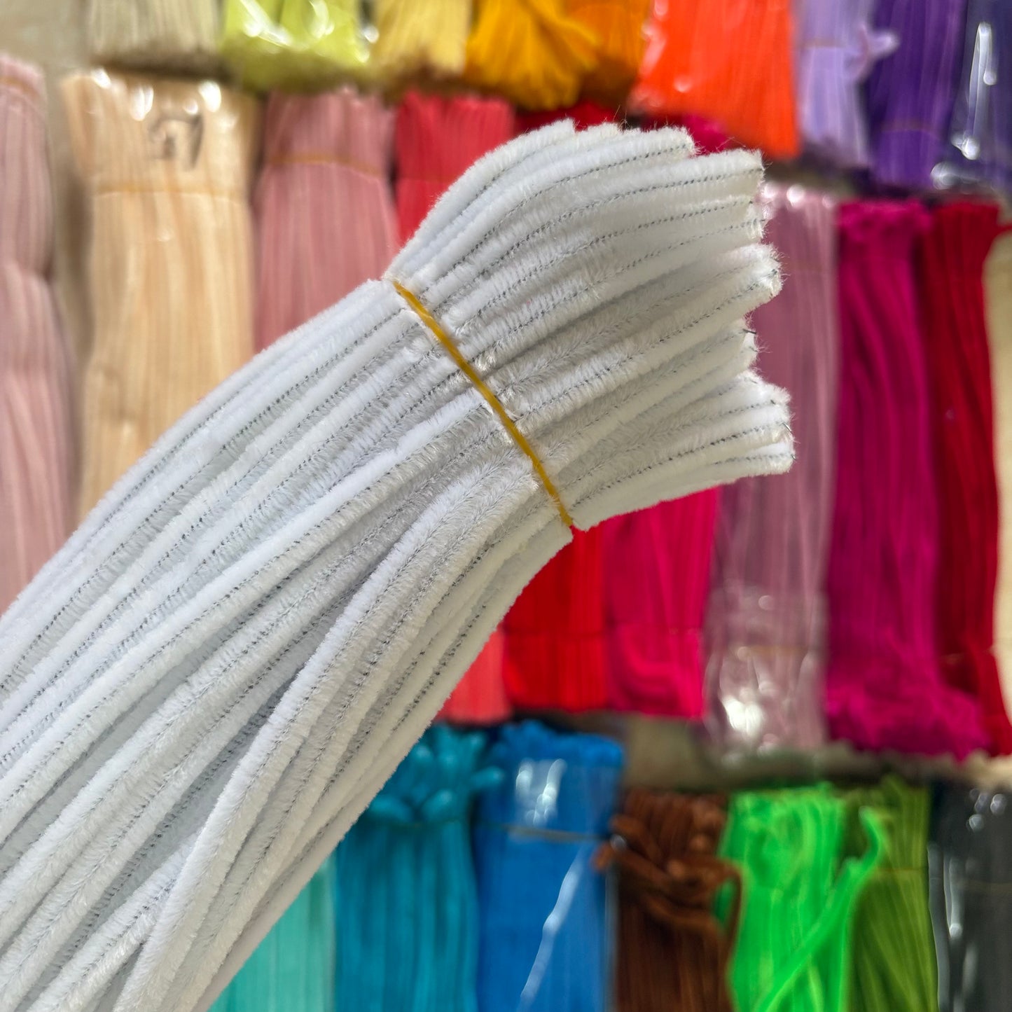 Pipe Cleaners – Premium Chenille Stems (100pcs) - White