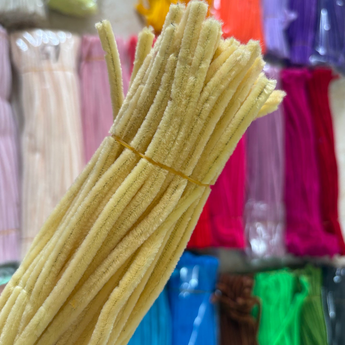 Pipe Cleaners – Premium Chenille Stems (100pcs) - Yellow
