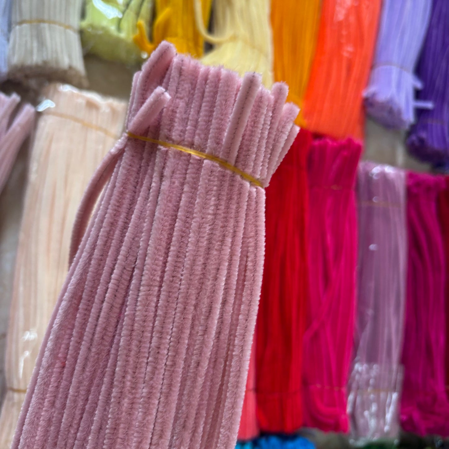 Pipe Cleaners – Premium Chenille Stems (100pcs) - Blush Pink