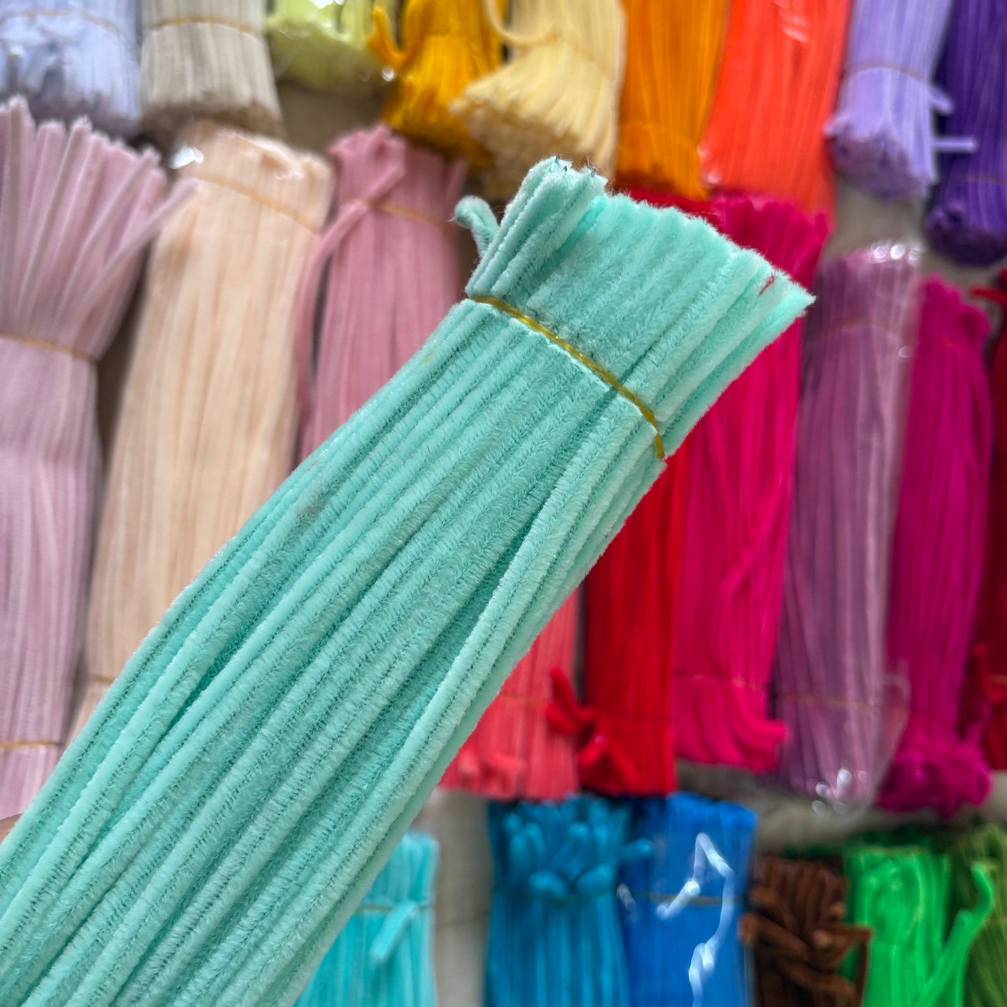 Pipe Cleaners – Premium Chenille Stems (100pcs) - Sky Blue