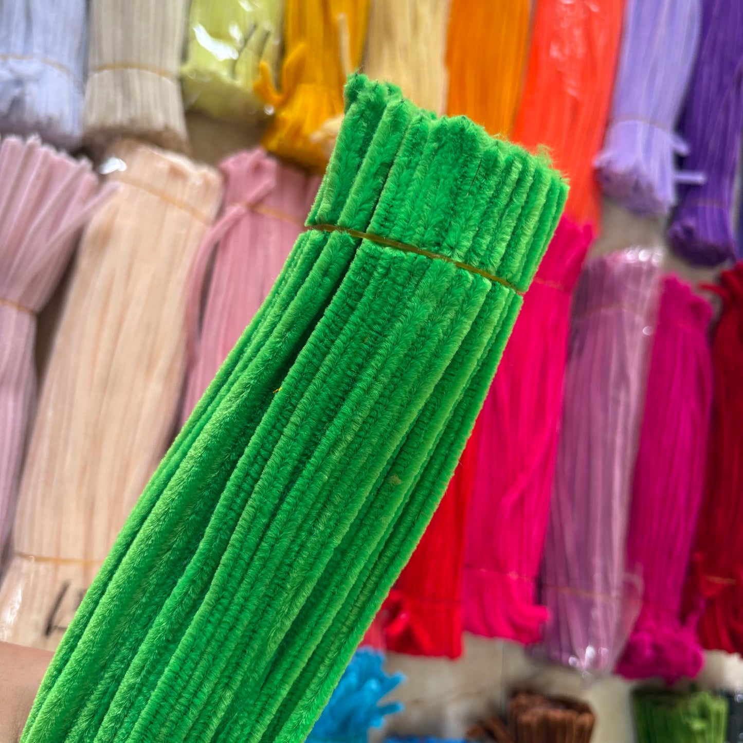 Pipe Cleaners – Premium Chenille Stems (100pcs) - Light Green
