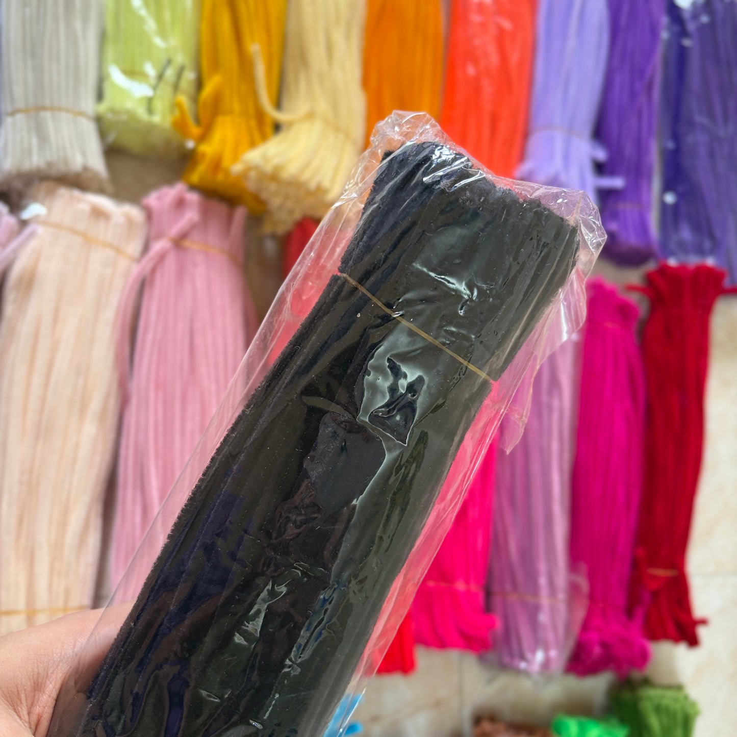 Pipe Cleaners – Premium Chenille Stems (100pcs) - Black
