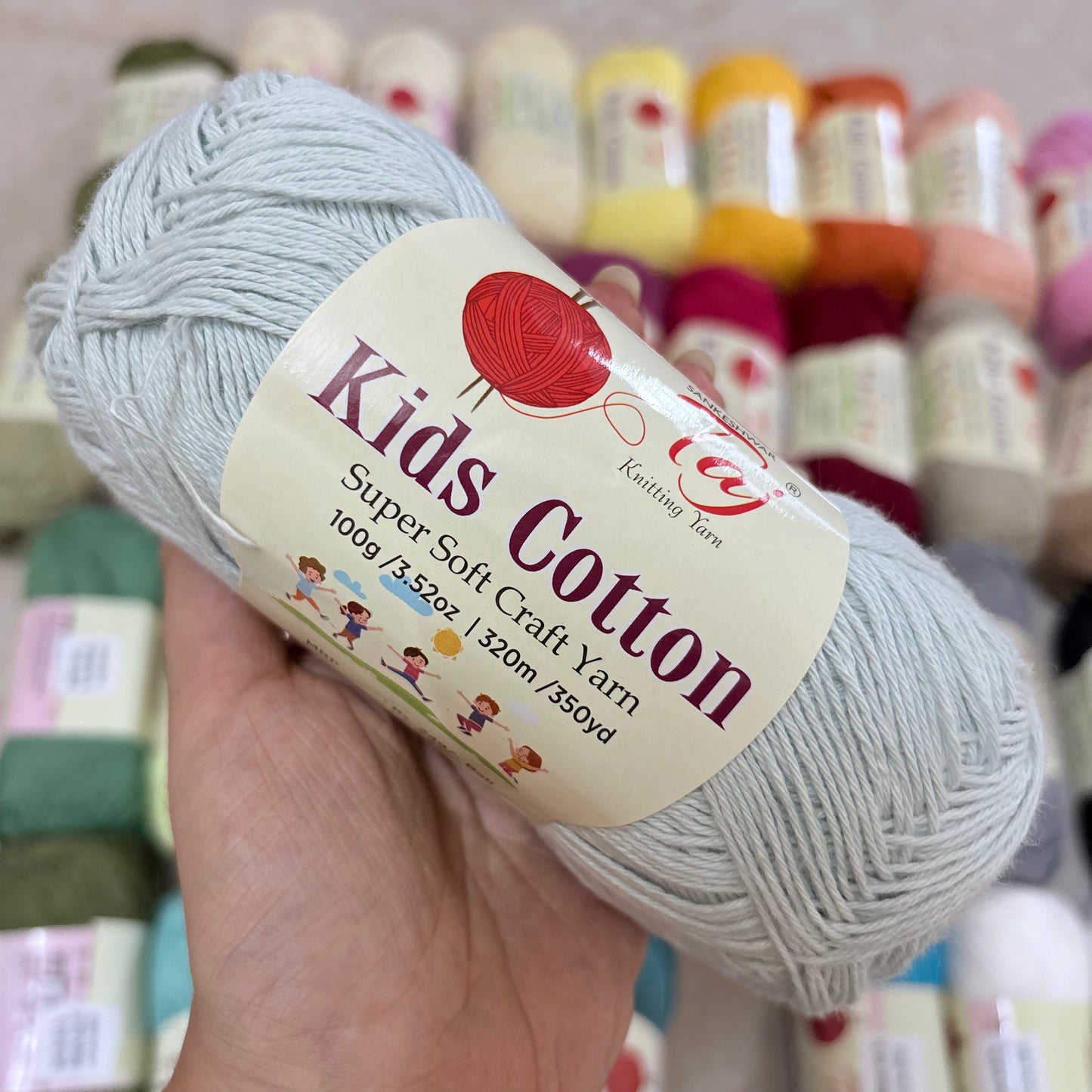 Taj Kids Cotton - Shade 12 Greyish Blue