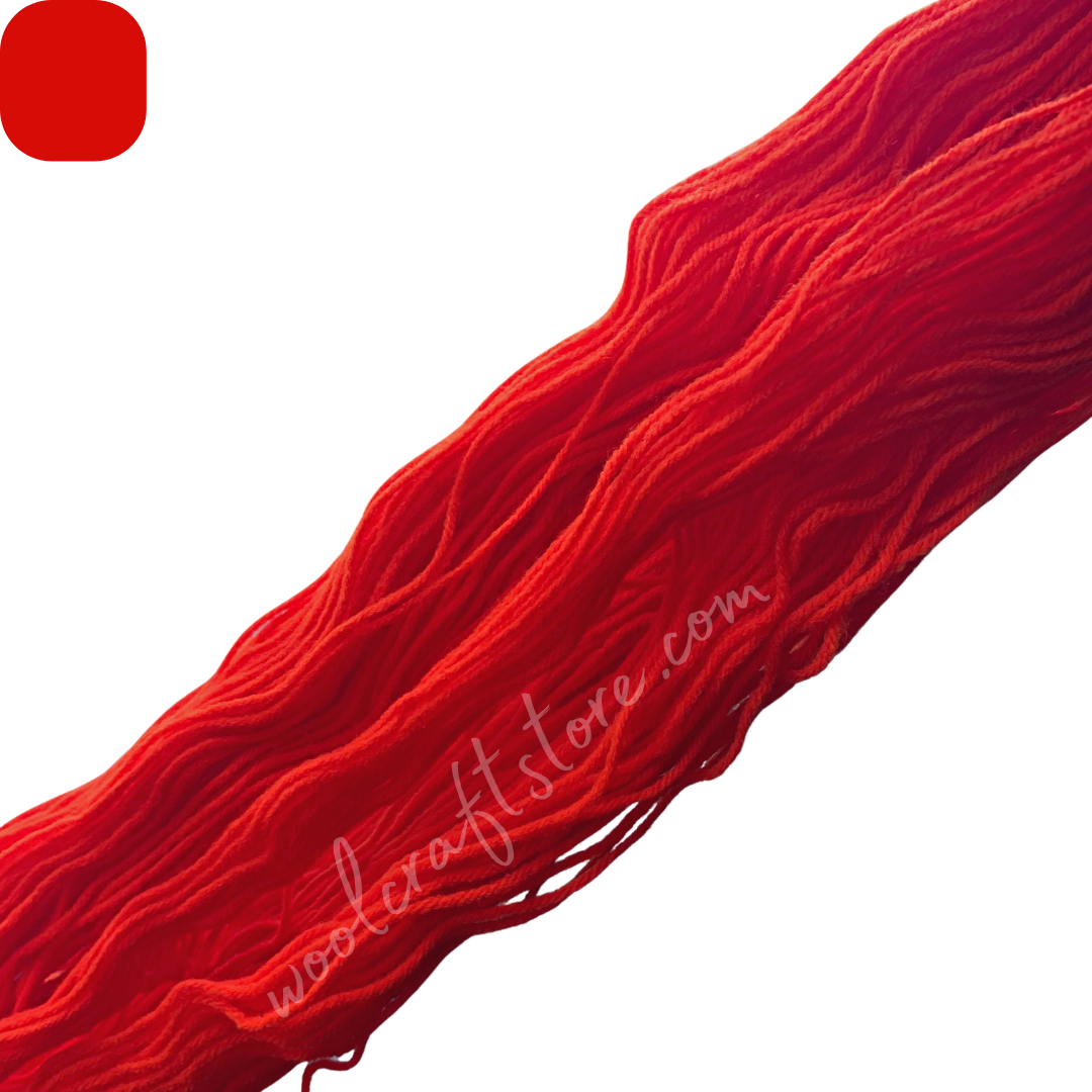 4ply Acrylic - 02 Bright Red