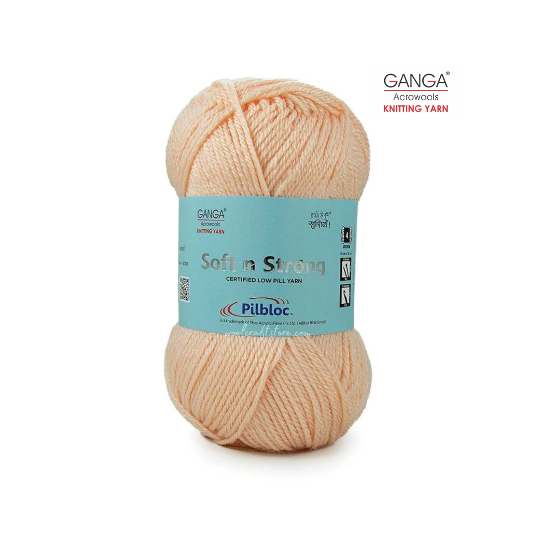 Ganga Soft n Strong Low Pill Yarn Shade 18