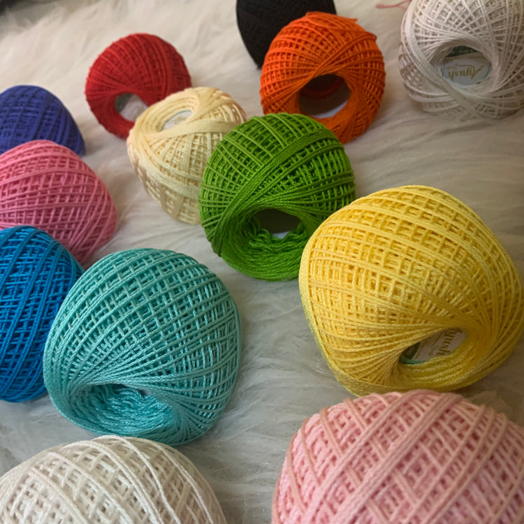 3ply Crochet Cotton Threads | Tkt 16 (Weight 1) – WoolCraft Store