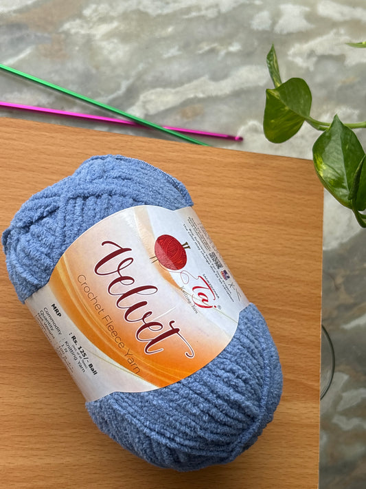 Thin Velvet Yarn - Taj Shade 25