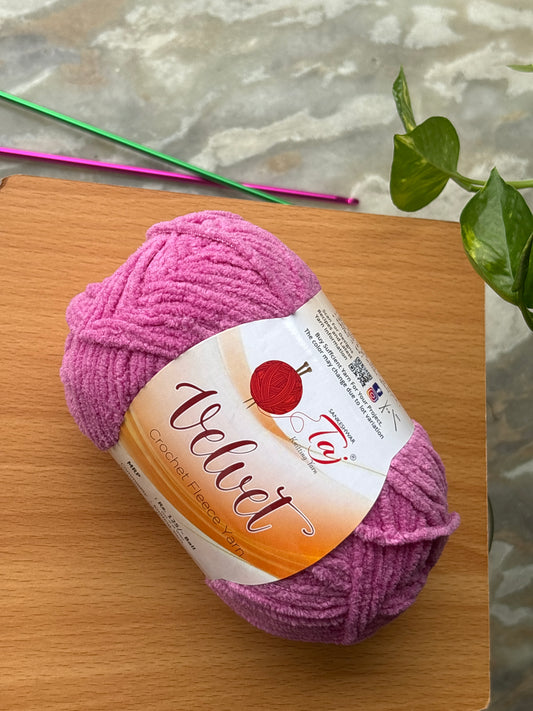 Thin Velvet Yarn - Taj Shade 12