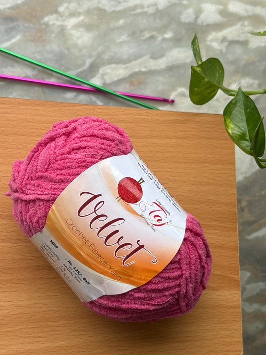 Thin Velvet Yarn - Taj Shade 14