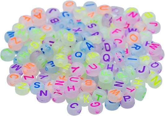 Neon Alphabet Beads