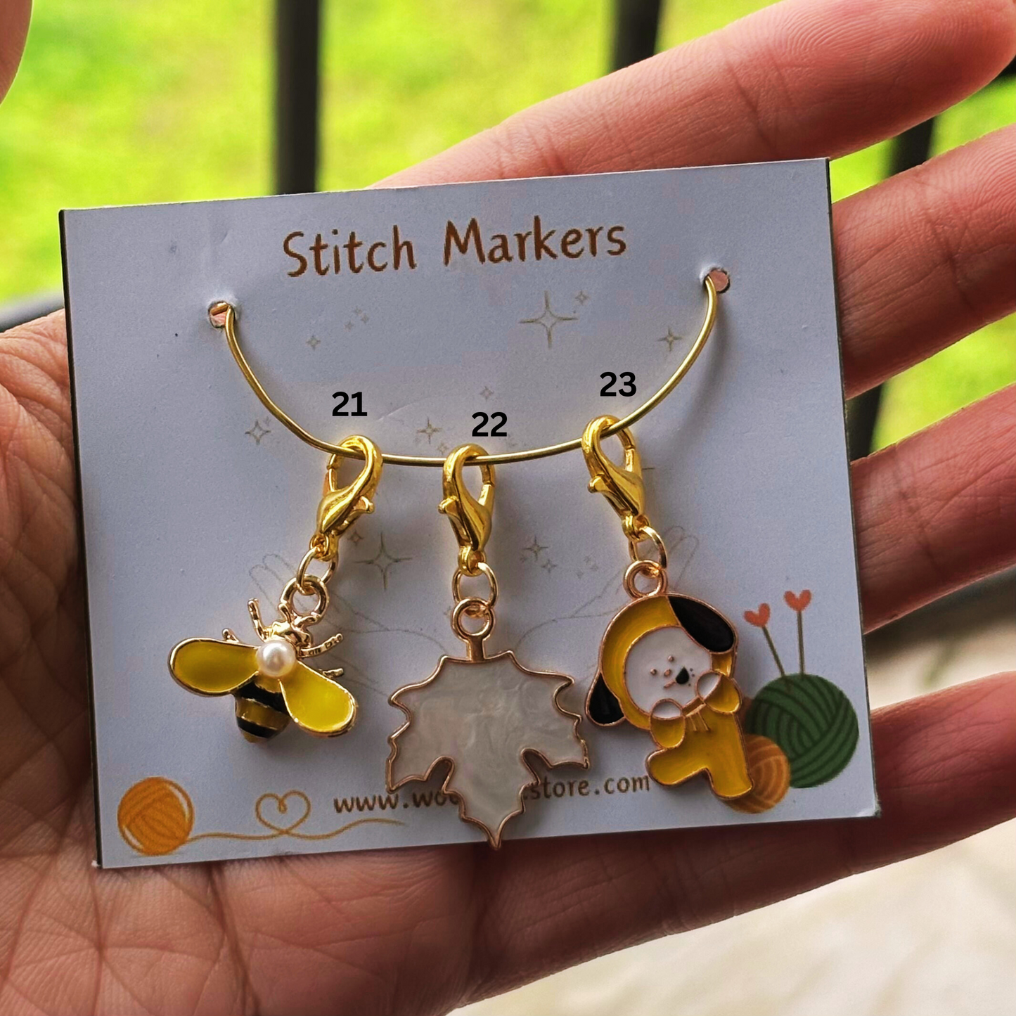 Enamel Stitch Markers