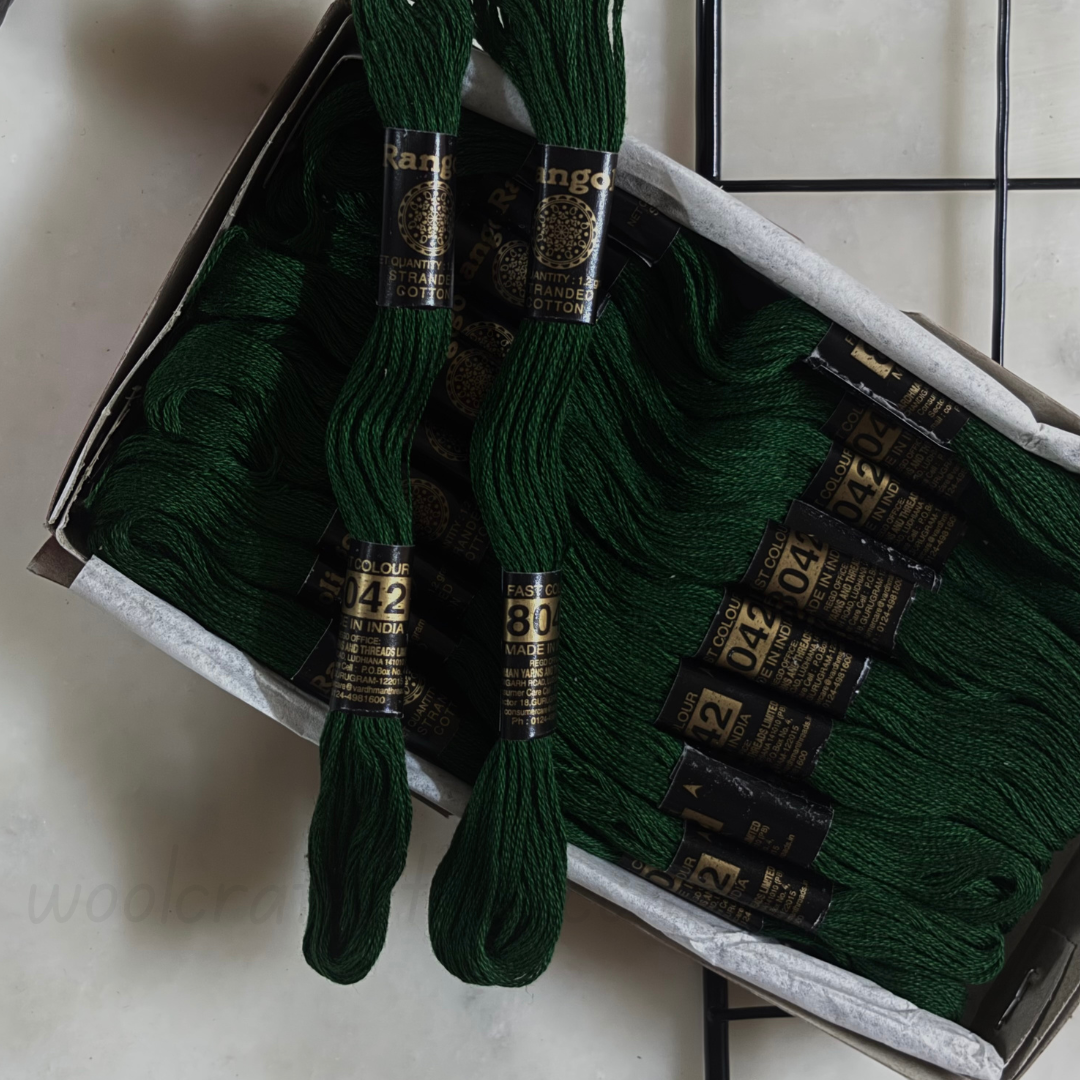Rangoli Threads - Green Hues II