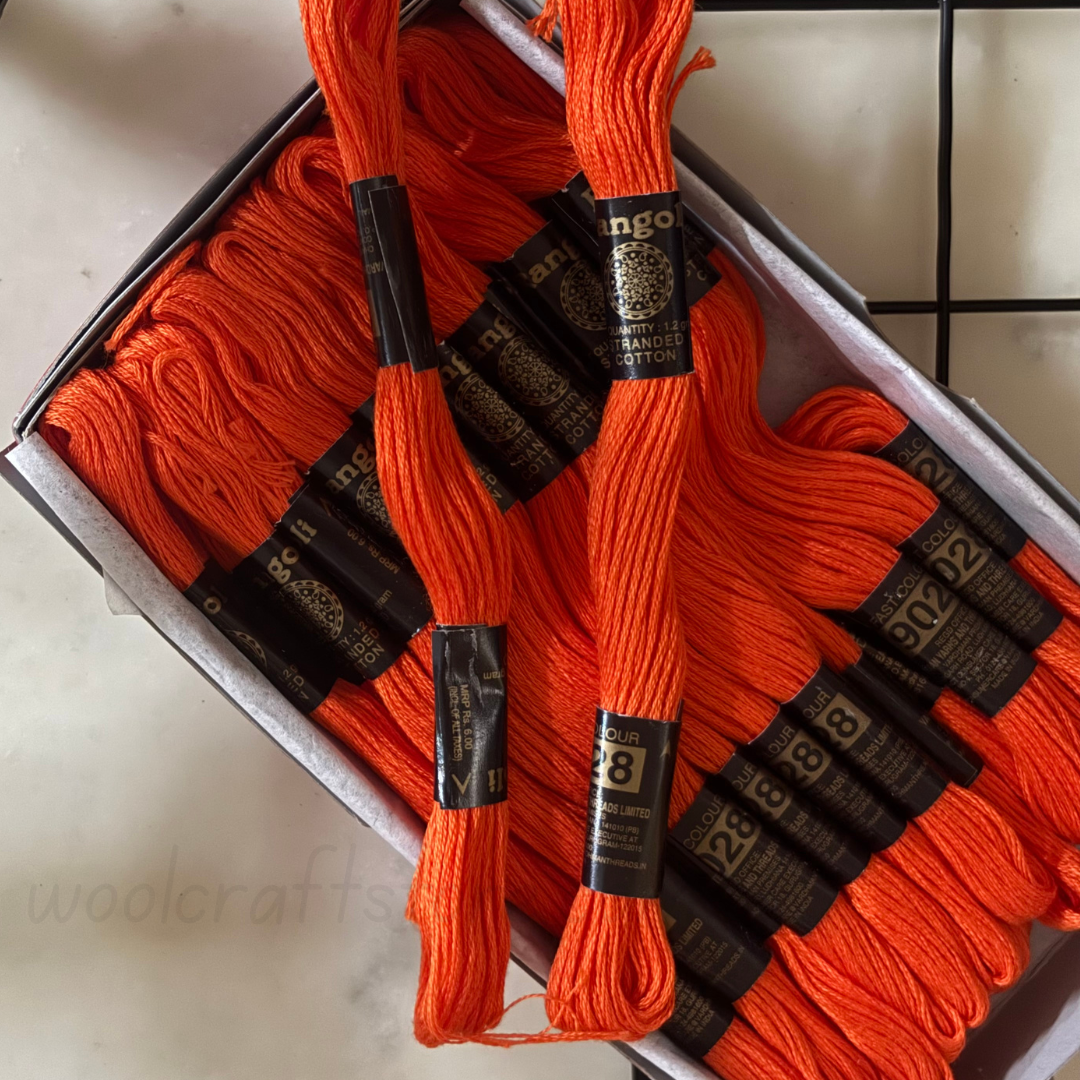 Rangoli Threads - Orange Hues