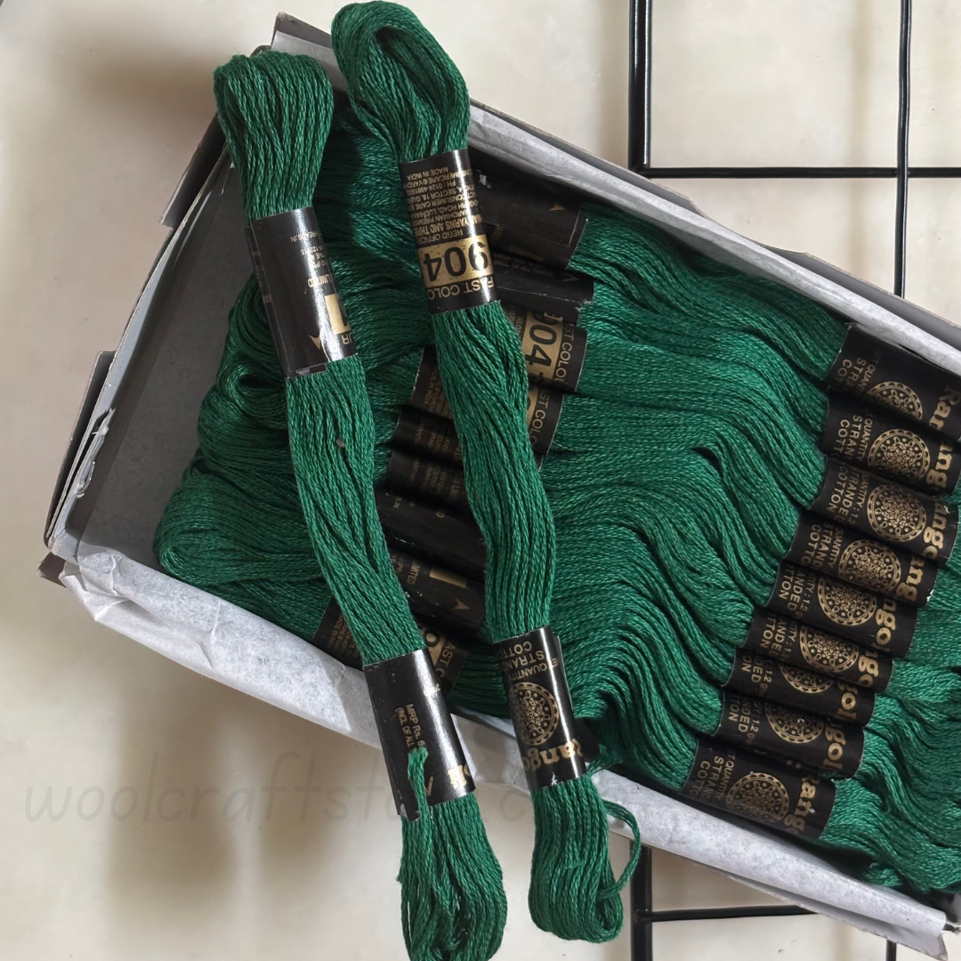 Rangoli Threads - Green Hues II