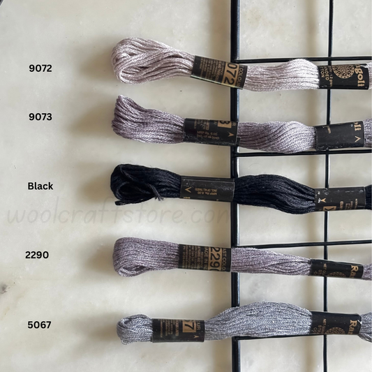 Rangoli Threads - Black Hues