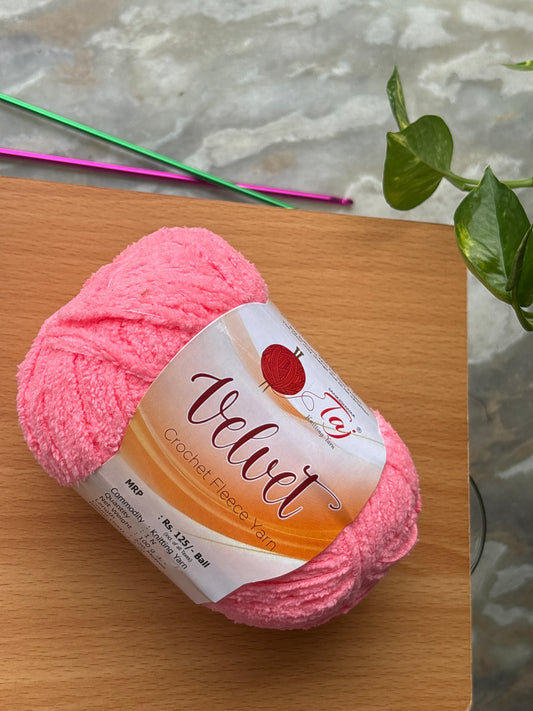 Thin Velvet Yarn - Taj Shade 16