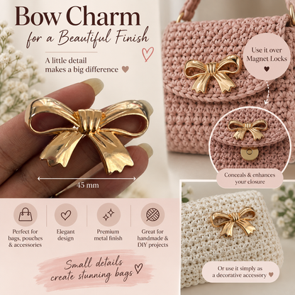 Bow Bag Charm - Clip On