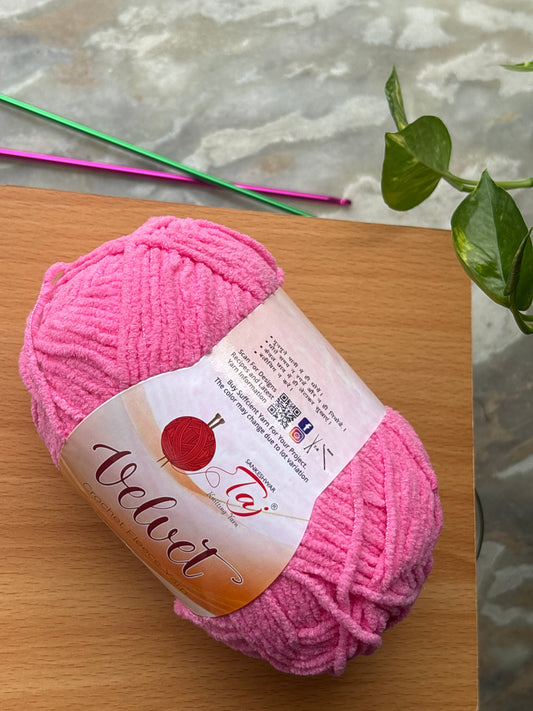 Thin Velvet Yarn - Taj Shade 15