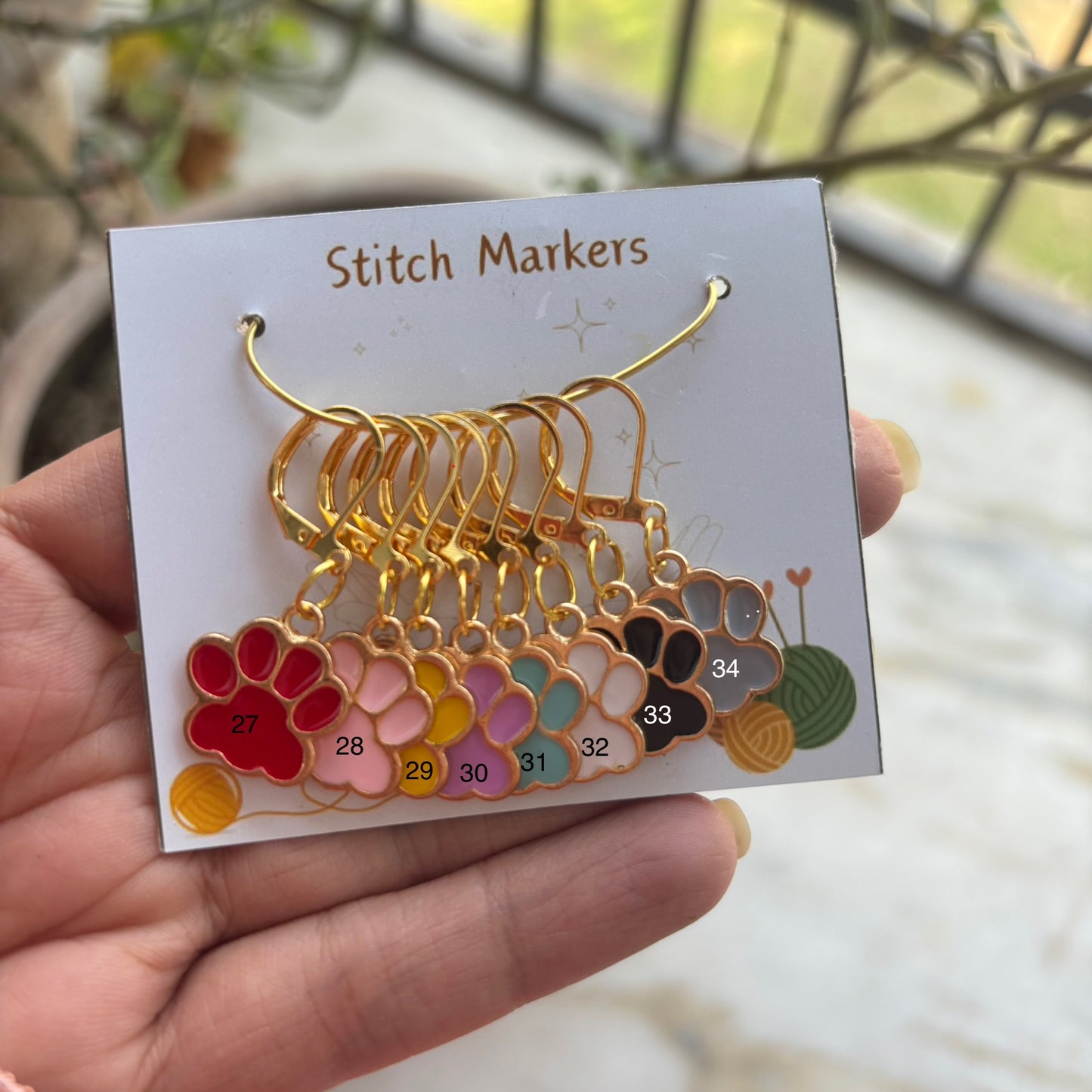 Enamel Stitch Markers