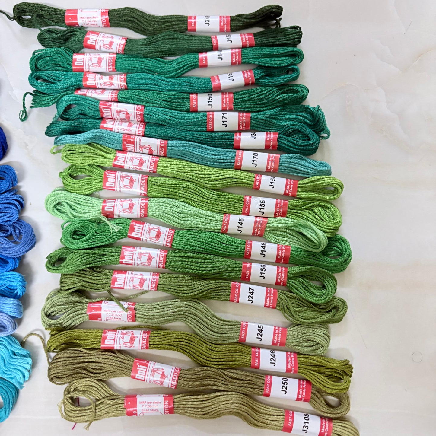 Doli Embroidery Threads - Individual Shades