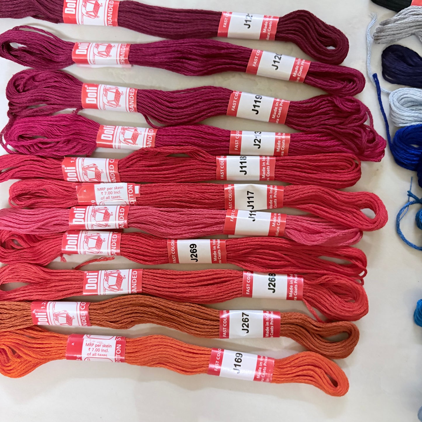 Doli Embroidery Threads - Individual Shades