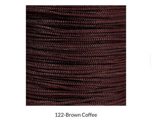 Purse Thread (1mm) - 122 Brown Coffee