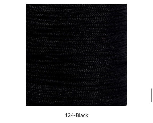 Purse Thread (1mm) - 124 Black