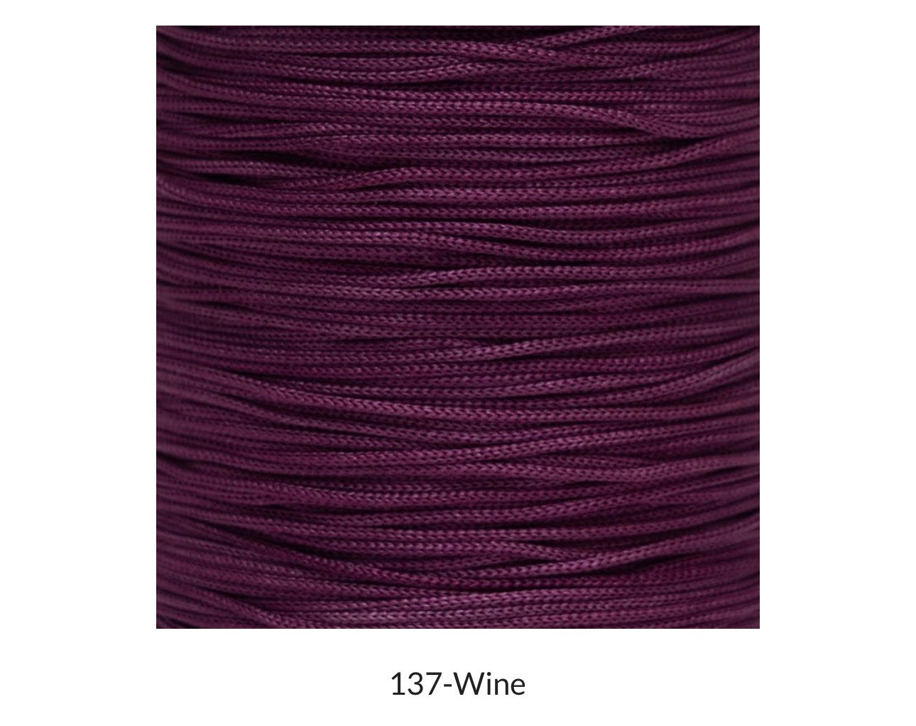 Purse Thread (1mm) - 137 Wine