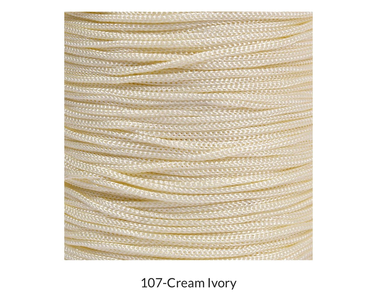 Purse Thread (1mm) - 107 Cream Ivory