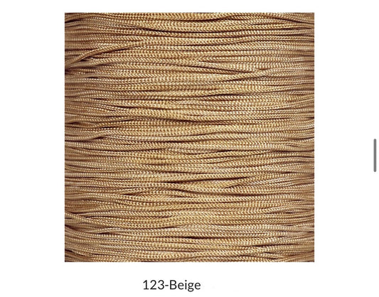 Purse Thread (1mm) - 123 Beige