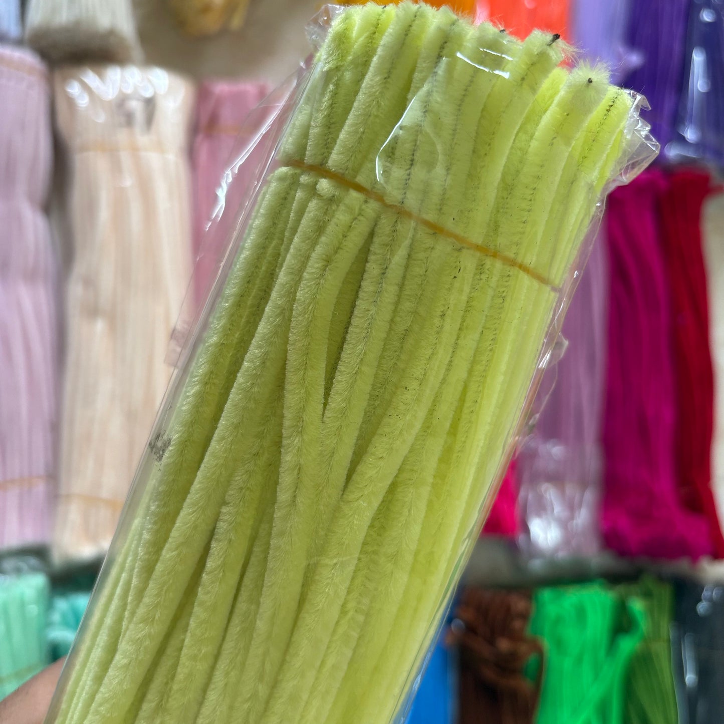 Pipe Cleaners – Premium Chenille Stems (100pcs) - Lemon Yellow