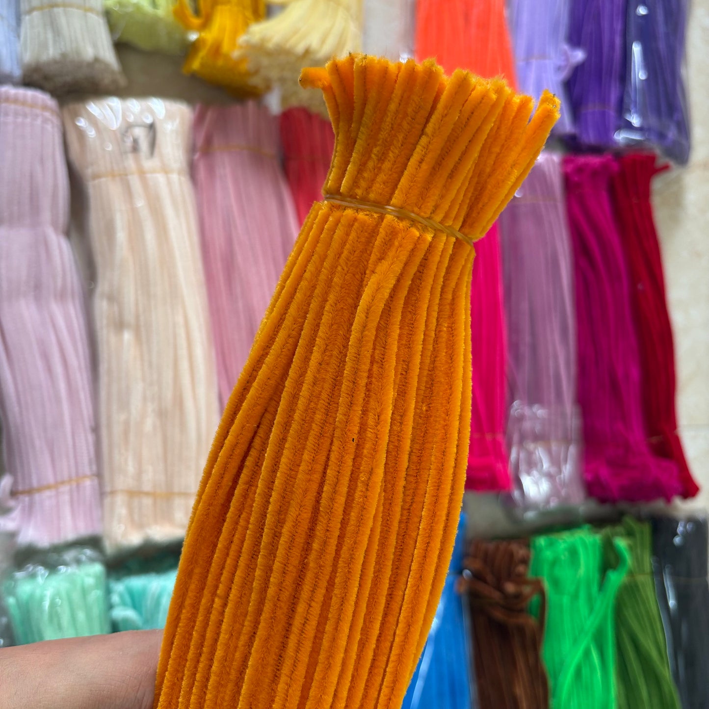 Pipe Cleaners – Premium Chenille Stems (100pcs) - Golden Yellow
