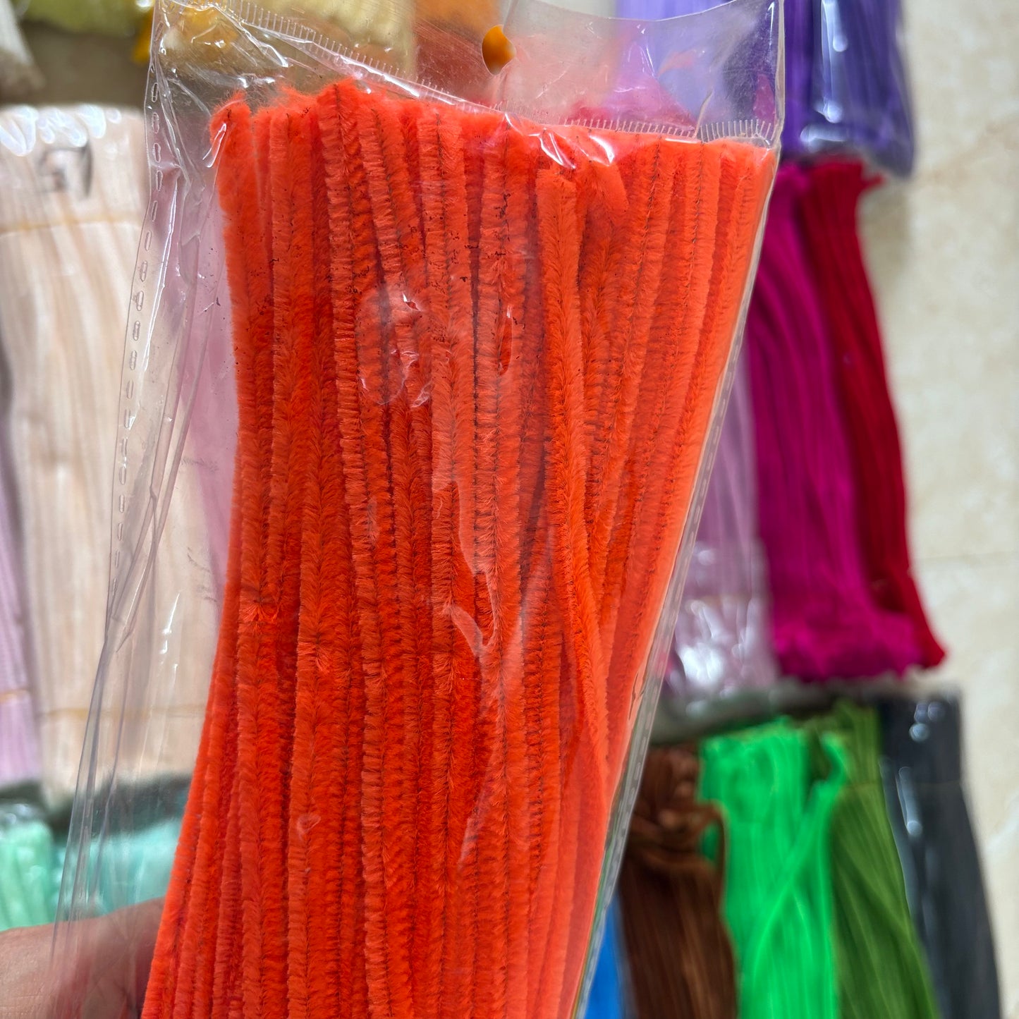 Pipe Cleaners – Premium Chenille Stems (100pcs) - Orange