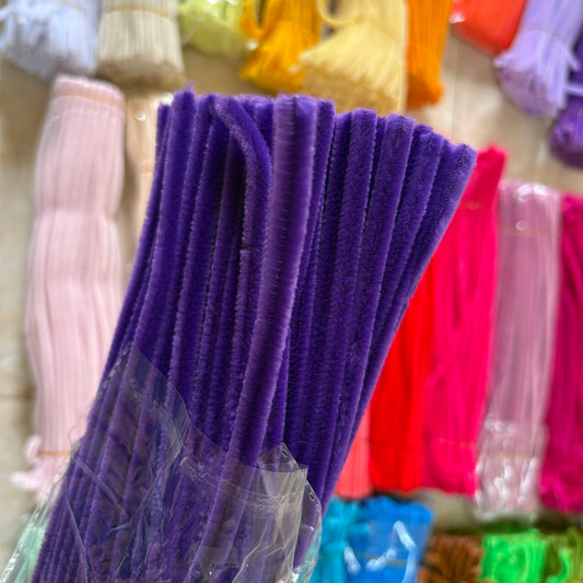 Pipe Cleaners – Premium Chenille Stems (100pcs) -Purple