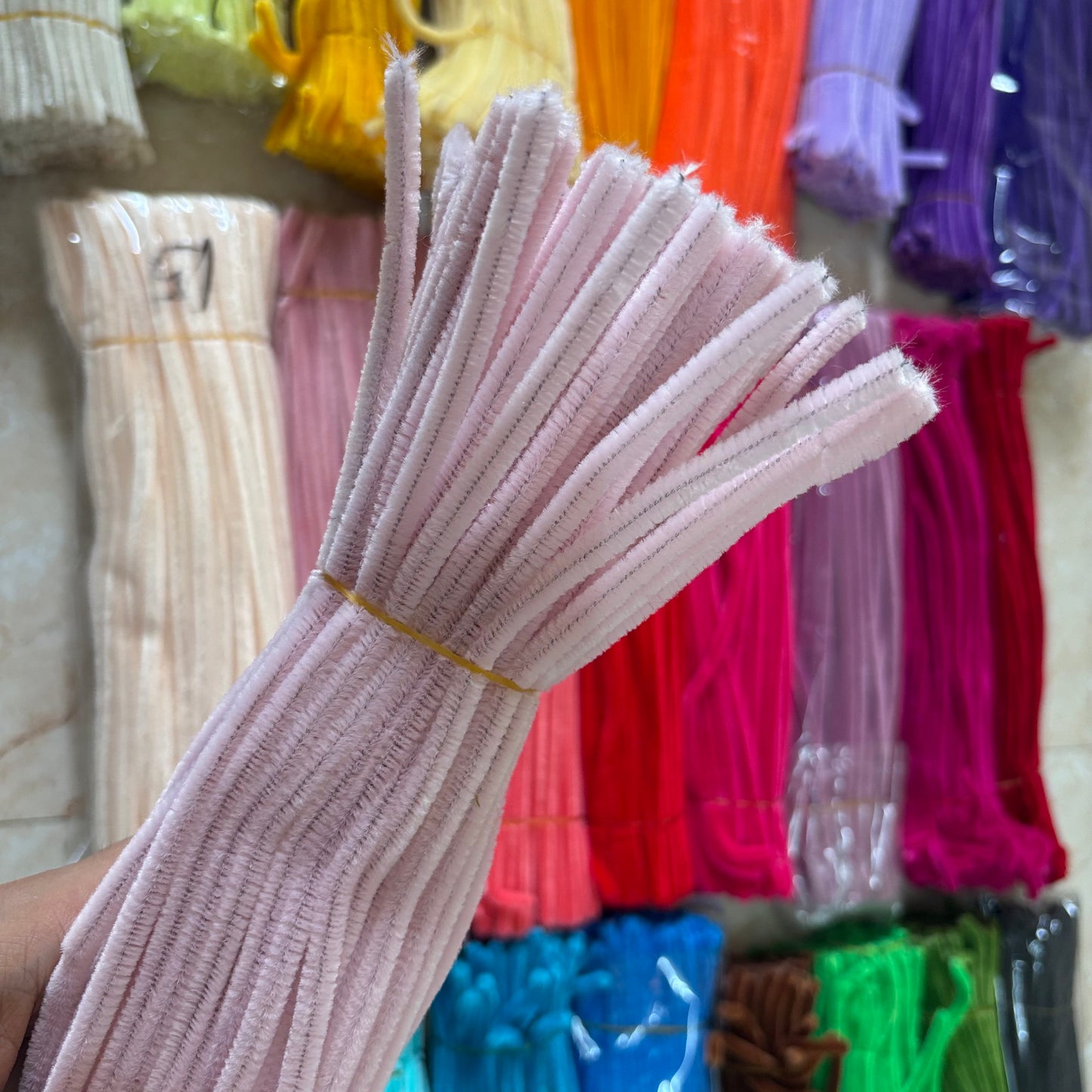 Pipe Cleaners – Premium Chenille Stems (100pcs) -Pastel Lavender