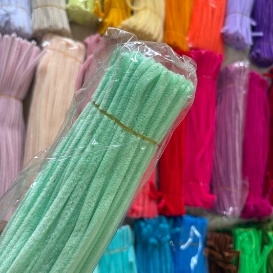 Pipe Cleaners – Premium Chenille Stems (100pcs) - Mint