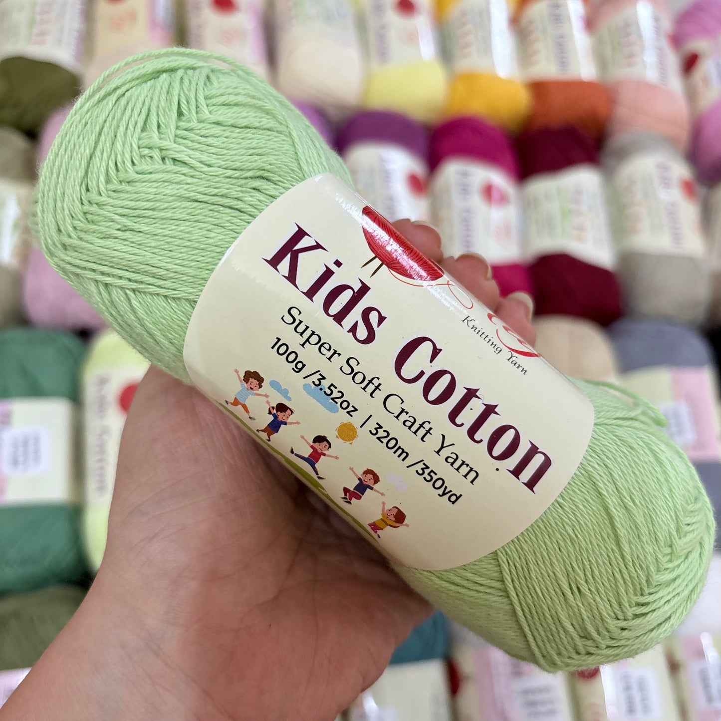 Taj Kids Cotton - Shade 38 Pastel Green