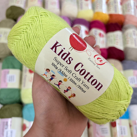 Taj Kids Cotton - Shade 13 Neon Green